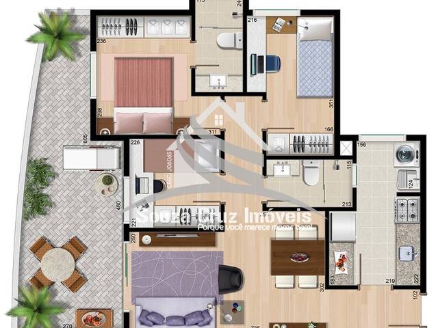 #55280 - Apartamento para Venda em Curitiba - PR - 2